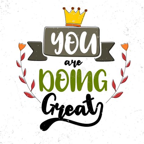 You Are Doing Great Premium Motivational Quote Typography Quote