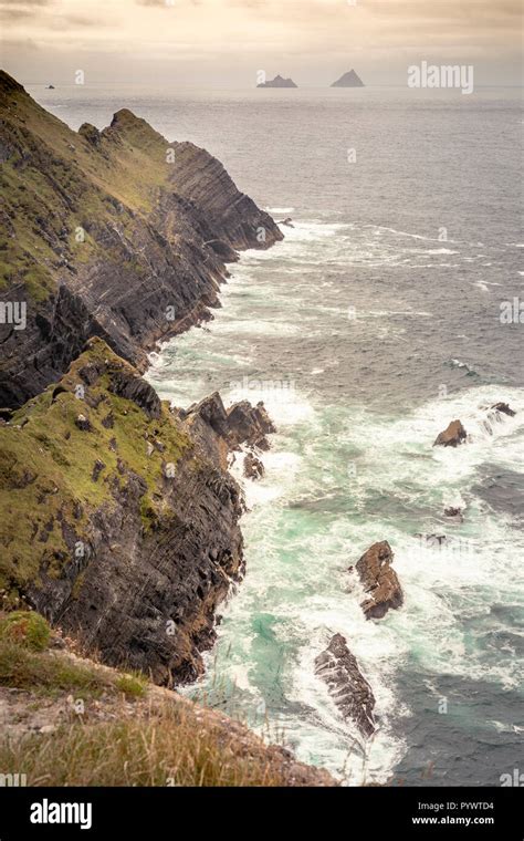 Views Of The Kerry Cliffs Portmagee Ring Of Kerry Ireland Europe