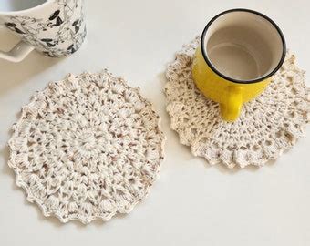 Rustic Round Trivet Crochet Pattern Farmhouse Hot Pad Crochet Pattern