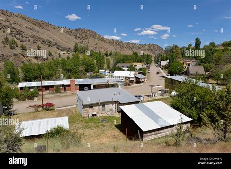 The Small Town Of Mitchell Oregon Stock Photo Alamy