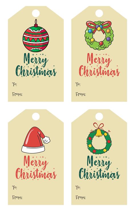 Free Christmas Gift Tag Printables