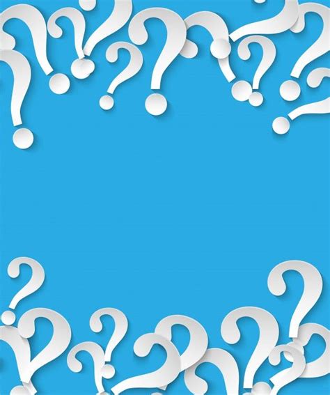 Signo De Interrogaci N Sobre Fondo Azul Premium Vector Freepik