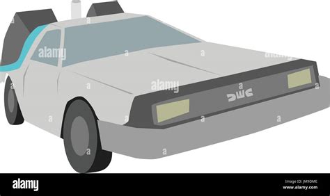 Delorean From Back To The Future Movie Stock Vector Art And Illustration Vector Image 150184398