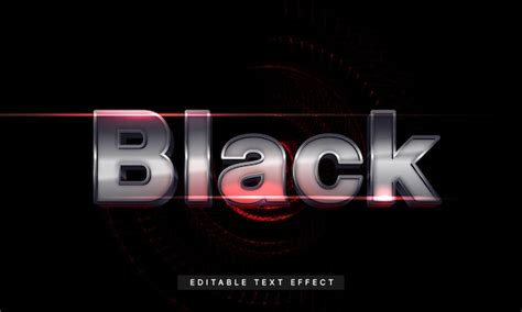 Premium Vector Futuristic Text Effect Mockup