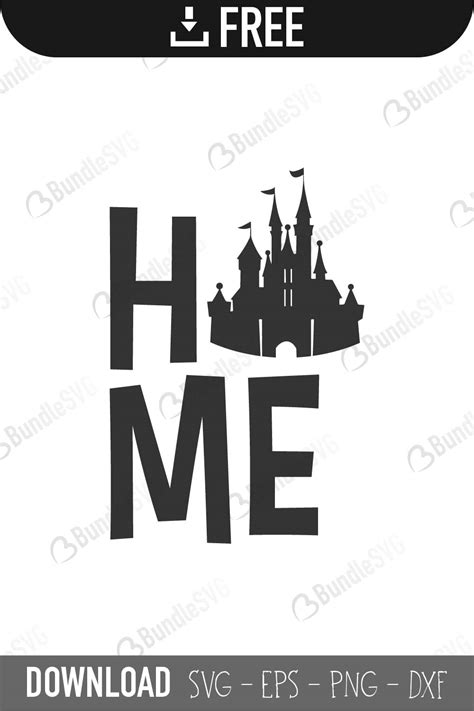 Disney Castle SVG Cut Files Free Download | BundleSVG