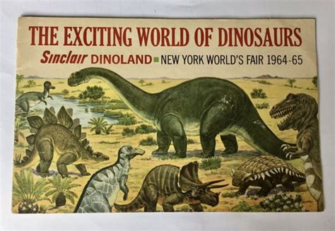 New York Worlds Fair 1964 1965 Sinclair Pavilion Dinosaur Brochure