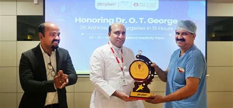 Mar Sleeva Medicity Palai honours Dr. O T George | Mar Sleeva Medicity Palai