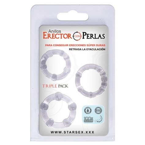 Set Anillos Peneanos De Perlas Sex Shop Coquetas