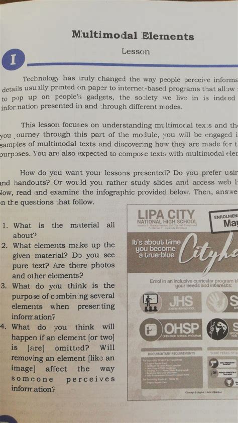 What is the material all about? - Brainly.ph