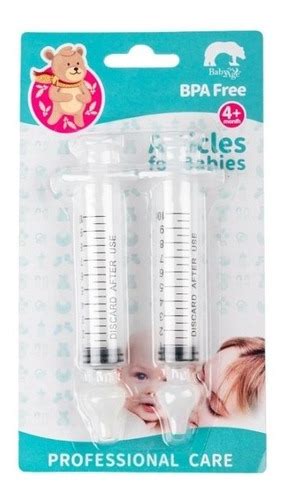 Kit Seringas Ponta Silicone Lavagem Infantil Nariz Bebe