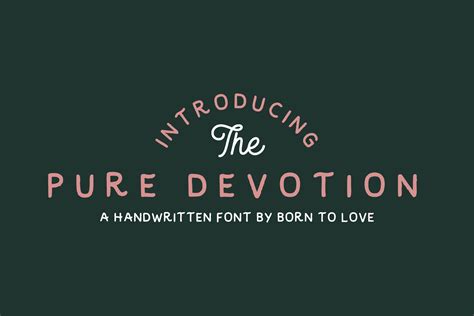 Pure Devotion Typeface Handwriting Fonts Creative Market