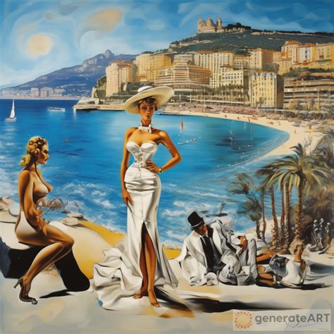 A Beach View Of Monaco Salvador Dali S Stylished Caracteres In Jean