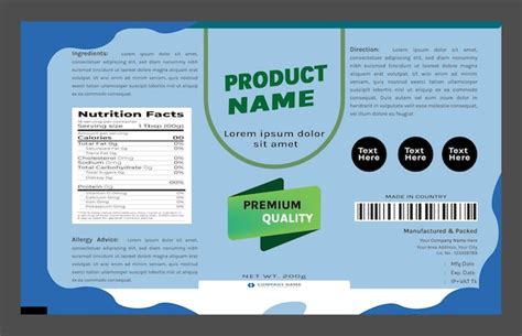 Premium Vector Vector Premium Product Label Template