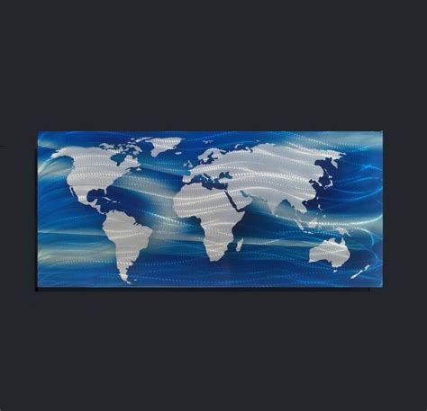 Metal World Map ~ Large Metal World Map ~ World Map Home or office