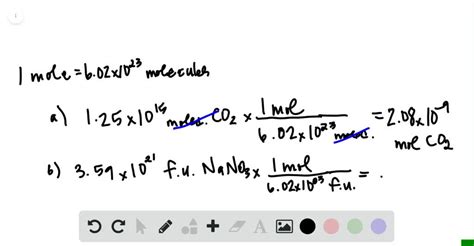 Solved How Many Moles Contain The Given Quantity A