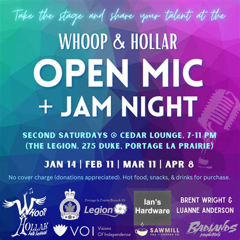 Open Mic Jam Night Season Finale Whoop Hollar