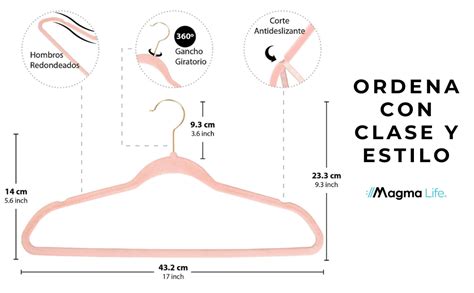 Magmalife Ganchos Para Ropa De Terciopelo Gancho Dorado Giratorio