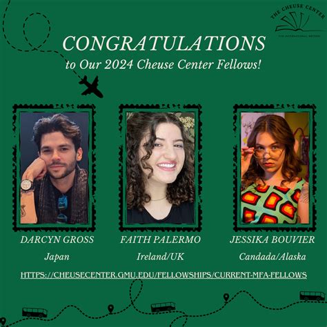 Cheuse Center News Announcing The 2024 Cheuse Fellows