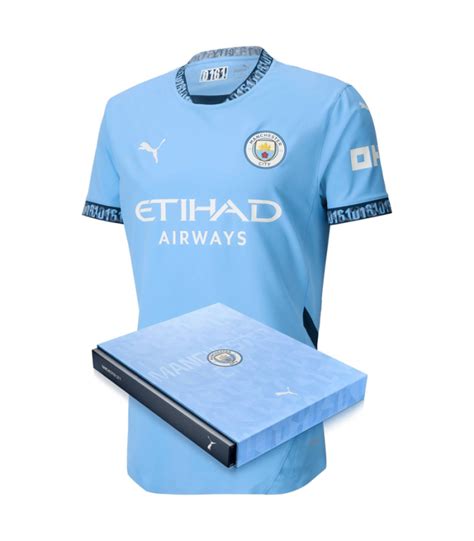 Coffret Maillot Manchester City 2024 2025 Domicile Authentique