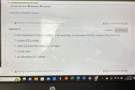 Solved Remaining Time 38 Minutes 05 Seconds NQuestion Chegg