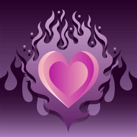 Flaming Heart Vector 173967 Vector Art At Vecteezy