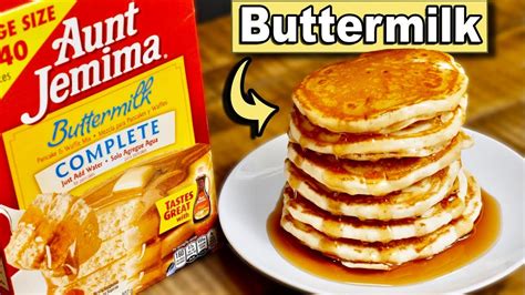 How To Cook Aunt Jemima Buttermilk Complete Pancakes Youtube