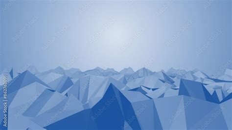 Trendy Retro Futuristic Landcape 3d Surface Among Mountains With Space