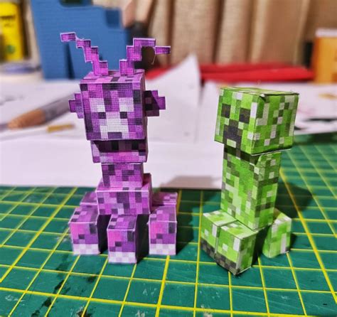 Alien Creeper Alien Creeper Addon Pixel Papercraft