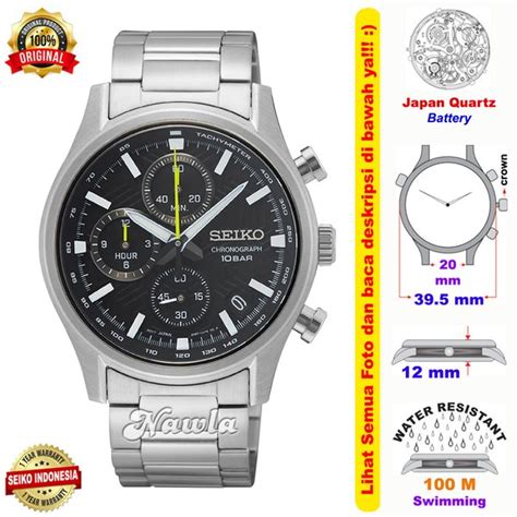 Jual Seiko Quartz Ssb P Chronograph Sapphire Black Jam Tangan Pria