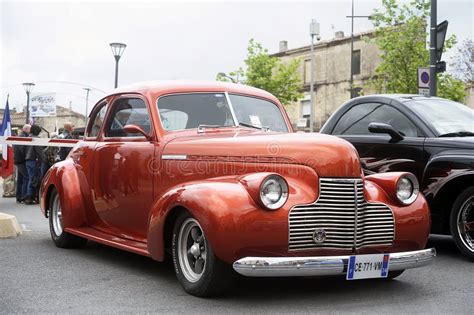 Orange Hot Rod Parked Editorial Stock Photo Image Of Vehicle