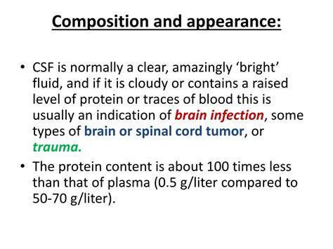 Ppt Cerebrospinal Fluid Powerpoint Presentation Free Download Id9698278