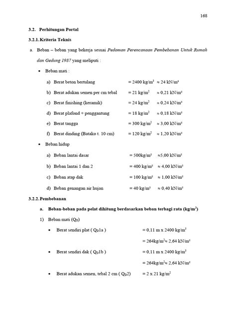 Perhitungan Portal Pdf