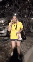 Woman Slip On Banana Peel GIFDB