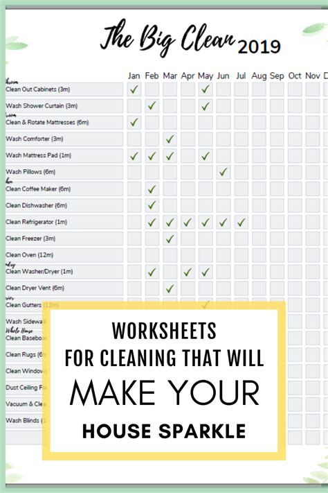 Whole House Cleaning Checklist Printable