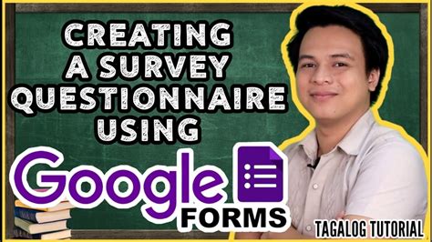 Creating Survey Questionnaire Using Google Forms For Research Tutorial