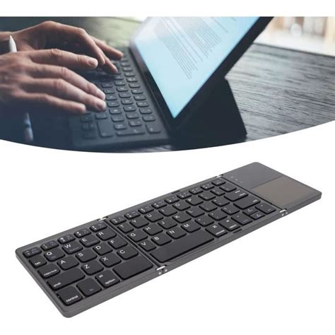 Clavier Bluetooth Triple Pliant Avec Pavé Tactile Clavier Sans Fil