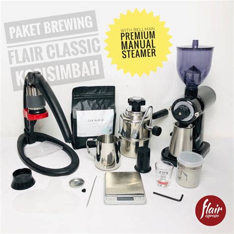 Jual Paket Brewing Flair Classic Espresso Coffee Maker With Bellman