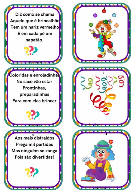 Adivinhas De Carnaval Educa Market