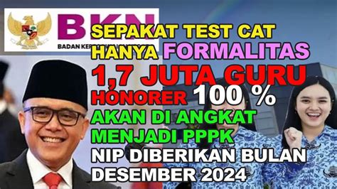 FINAL 100 SEMUA HONORER DI ANGKAT PPPK DAN MENDAPAT NIP BULAN