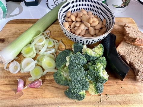 Broccoli And Butter Bean Bake With A Black Pudding Crumb