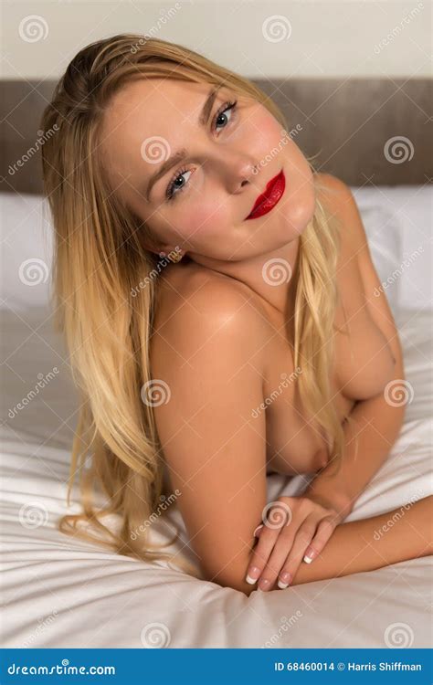 Blonde In Bed Stock Photo Image Of Blonde Face Tall
