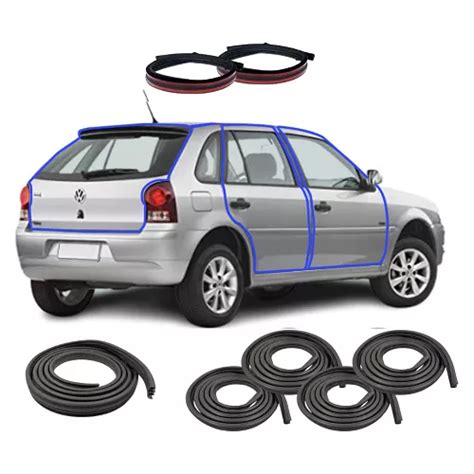 Kit Borrachas Pingadeiras 4 Portas E Mala Gol G3 G4 99 A 14