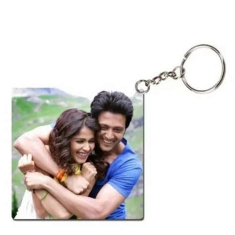 White Glossy Metal Key Ring Sublimation At Rs 90piece In Bermo Id