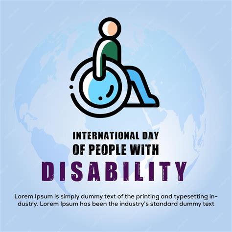 Premium Vector | International day of people with disability