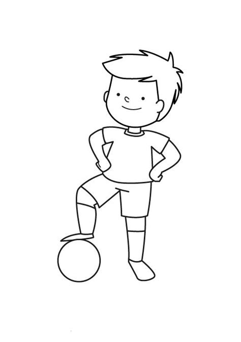 Ausmalbild 100+ sportliche Malvorlagen für Kinder: Kleiner