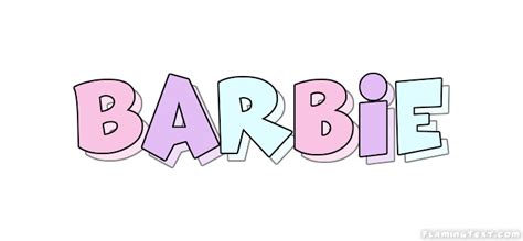 Barbie Logo | Free Name Design Tool from Flaming Text