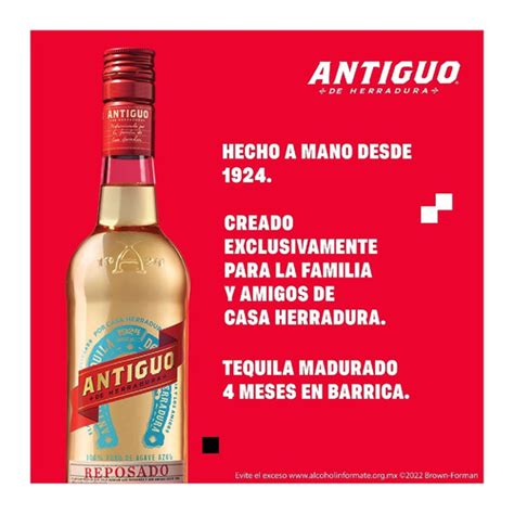 Tequila Antiguo Reposado De Herradura Ml Env O Gratis