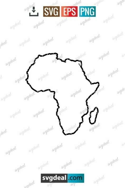 Free Africa Outline Svg