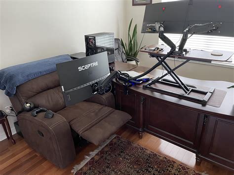 Wfh Standing Office Recliner Battlestation Perks Of Only Using