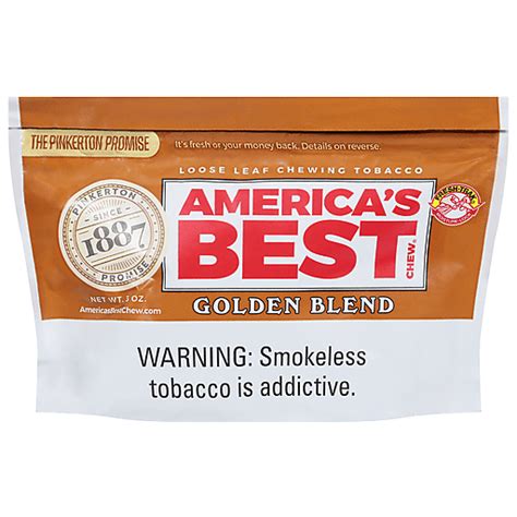 America's Best Chew Chewing Tobacco, Loose Leaf, Golden Blend 3 Oz ...